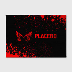 Холст прямоугольный Placebo - red gradient по-горизонтали, цвет: 3D-принт — фото 2