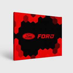 Картина прямоугольная Ford - red gradient по-горизонтали