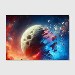 Холст прямоугольный Разрыв космического тела - нейроарт, цвет: 3D-принт — фото 2
