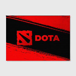 Холст прямоугольный Dota - red gradient по-горизонтали, цвет: 3D-принт — фото 2