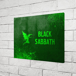 Холст прямоугольный Black Sabbath - green gradient по-горизонтали, цвет: 3D-принт — фото 2