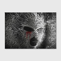 Холст прямоугольный Маска каллиграфия, цвет: 3D-принт — фото 2