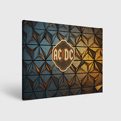 Картина прямоугольная ACDC винтажный логотип