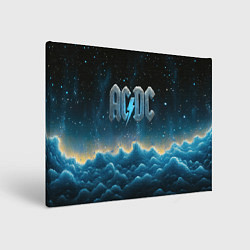 Картина прямоугольная ACDC логотип ледяной с молнией