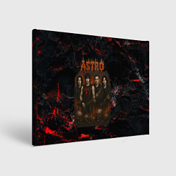Холст прямоугольный Astro в стиле хэви-метал, цвет: 3D-принт
