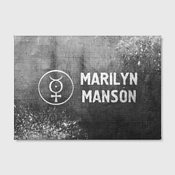 Холст прямоугольный Marilyn Manson - grey gradient по-горизонтали, цвет: 3D-принт — фото 2
