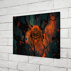 Холст прямоугольный Шлем кибернетического самурая, цвет: 3D-принт — фото 2