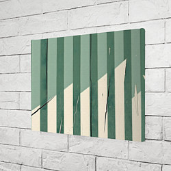 Холст прямоугольный Зеленые полосы, цвет: 3D-принт — фото 2