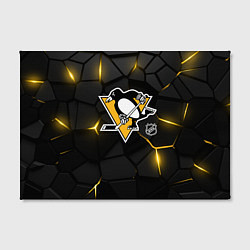 Холст прямоугольный Питтсбург Пингвинз - плиты с подсветкой, цвет: 3D-принт — фото 2