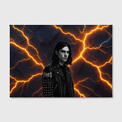 Холст прямоугольный Bones рок звезда, цвет: 3D-принт — фото 2