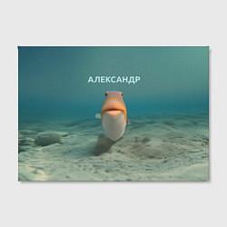 Холст прямоугольный Рыба - Александр, цвет: 3D-принт — фото 2