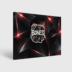 Холст прямоугольный Bones logo stickers, цвет: 3D-принт