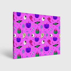 Холст прямоугольный Halloween pink, цвет: 3D-принт