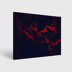 Картина прямоугольная Lightning red glow