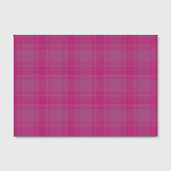 Холст прямоугольный Checkered pink, цвет: 3D-принт — фото 2