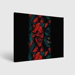 Холст прямоугольный Демоны Oni - нейроарт, цвет: 3D-принт