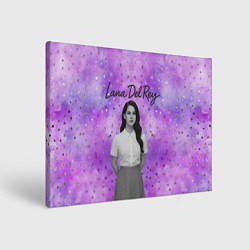 Холст прямоугольный Lana Del Rey в черно-белом, цвет: 3D-принт