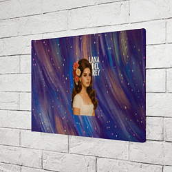 Холст прямоугольный Lana Del Rey с цветами в волосах, цвет: 3D-принт — фото 2