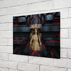 Холст прямоугольный Lana Del Rey в греческом стиле на троне, цвет: 3D-принт — фото 2