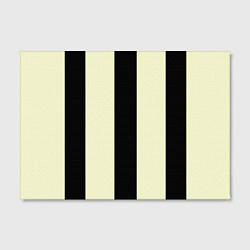 Холст прямоугольный Color black beige line, цвет: 3D-принт — фото 2