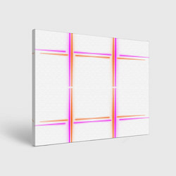Картина прямоугольная Neon white orange pink
