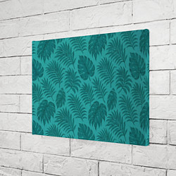 Холст прямоугольный Тропические листья - паттерн, цвет: 3D-принт — фото 2