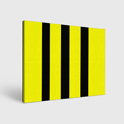 Картина прямоугольная Color yellow black line