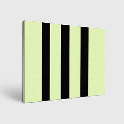 Холст прямоугольный Color light green black line, цвет: 3D-принт