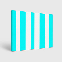 Картина прямоугольная Color light blue white lines