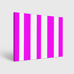 Картина прямоугольная Color white pink lines