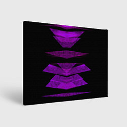 Холст прямоугольный Color purple black strip, цвет: 3D-принт