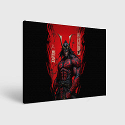 Холст прямоугольный Oni воин самурай, цвет: 3D-принт
