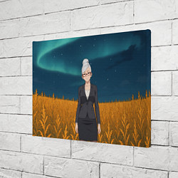 Холст прямоугольный Сэйко Аясэ Дандадан, цвет: 3D-принт — фото 2