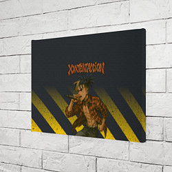 Холст прямоугольный XXXTentacion с микрофоном в аниме стиле, цвет: 3D-принт — фото 2