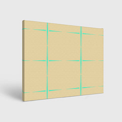 Картина прямоугольная Color beige green stripes