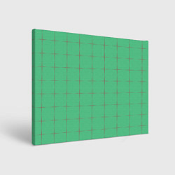 Холст прямоугольный Color green stripes, цвет: 3D-принт