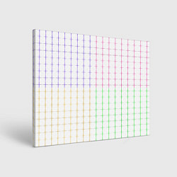 Картина прямоугольная Color white multicolored stripes