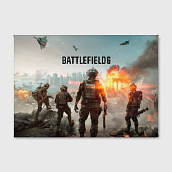 Холст прямоугольный Солдаты из Battlefield 6, цвет: 3D-принт — фото 2