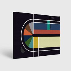 Холст прямоугольный Витраж арт деко, цвет: 3D-принт