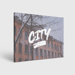 Холст прямоугольный City, Кемерово, цвет: 3D-принт