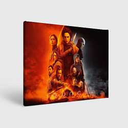 Холст прямоугольный Главные герои Dune part two, цвет: 3D-принт