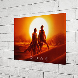 Холст прямоугольный Пол Атрейдес и Чани Dune part two, цвет: 3D-принт — фото 2