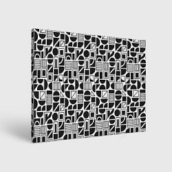 Холст прямоугольный Абстрактный геометрический узор, цвет: 3D-принт