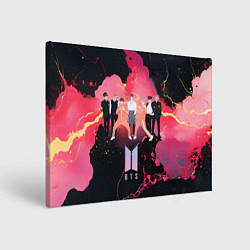 Холст прямоугольный BTS k-pop music, цвет: 3D-принт