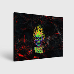 Картина прямоугольная Beast mode череп