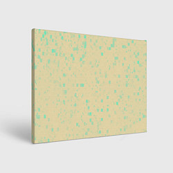 Холст прямоугольный Color beige turquoise, цвет: 3D-принт