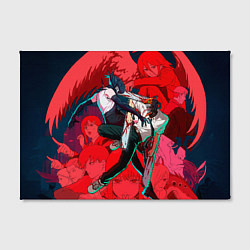 Холст прямоугольный Битва с Резе Человек бензопила, цвет: 3D-принт — фото 2