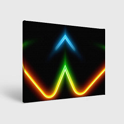 Картина прямоугольная Neon multicolored lines