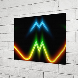 Холст прямоугольный Neon multicolored lines, цвет: 3D-принт — фото 2