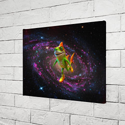 Холст прямоугольный Тралалеро тралала в космосе, цвет: 3D-принт — фото 2